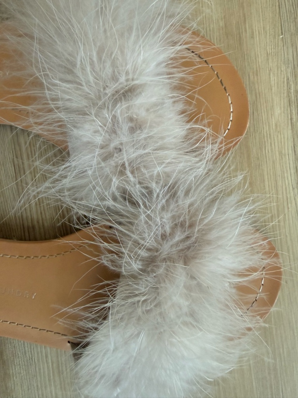 Feather Slide Sandals - Picture 3 of 3